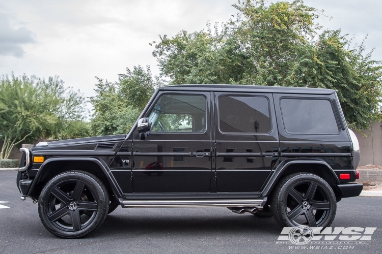 2012 Mercedes-Benz G-Class with 22" TSW Regis in Matte Black wheels