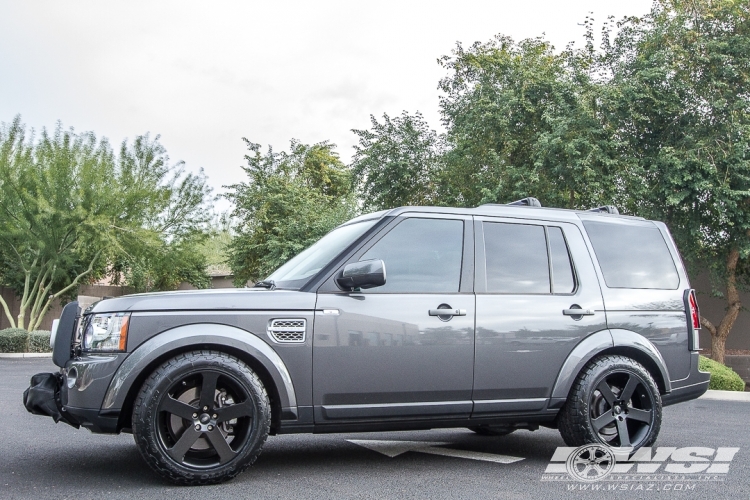 2013 Land Rover LR4 with 20" Redbourne Nottingham in Matte Black wheels