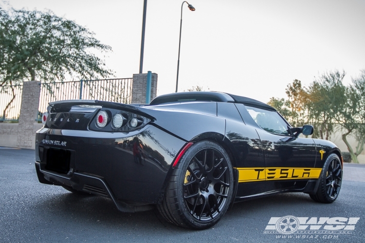 2011 Tesla Roadster with 17" TSW Nurburgring (RF) in Gunmetal (Rotary Forged) wheels