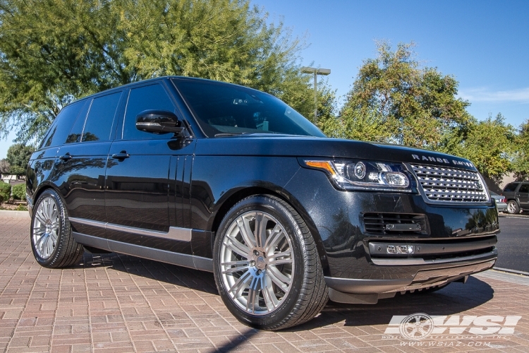 2015 Land Rover Range Rover with 22" Redbourne Manor in Silver (Mirror Cut Face) wheels