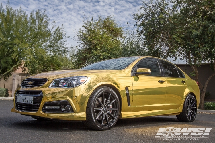 2014 Chevrolet SS with 20" Lexani CSS-10 in Black Machined wheels