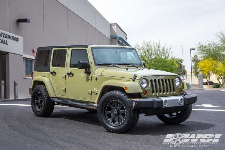 2014 Jeep Wrangler with 20" Black Rhino Imperial in Matte Black wheels