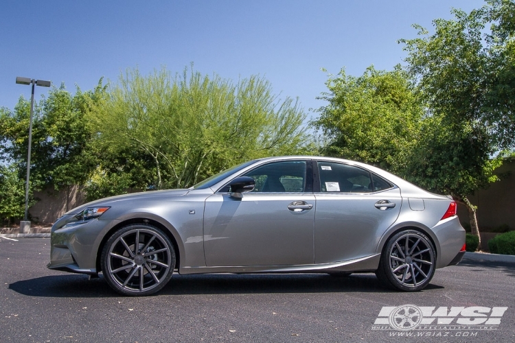 2015 Lexus IS with 20" Vossen CVT in Gloss Graphite wheels