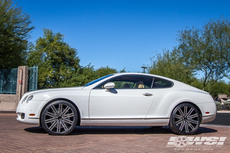 2005 Bentley Continental with 22" Heavy Hitters HH11 in Black Milled wheels