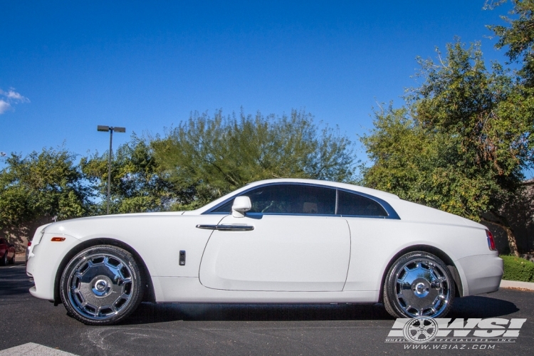2015 Rolls-Royce Wraith with 22" Giovanna Barbados in Chrome wheels