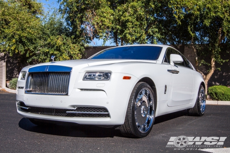 2015 Rolls-Royce Wraith with 22" Giovanna Barbados in Chrome wheels