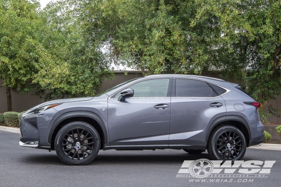 2015 Lexus NX with 20" TSW Donington in Matte Black wheels