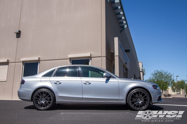 2009 Audi A4 with 20" RSR R801 (FF) in Graphite wheels