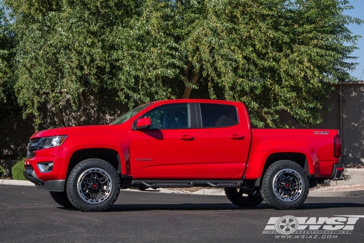 2015 Chevrolet Colorado with 20" RBP - Rolling Big Power 86R Tactical in Gloss Black (w/ Optional Beadring) wheels