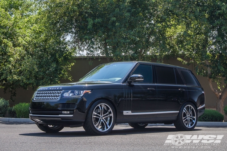 2015 Land Rover Range Rover Sport with 22" Savini BM-6 in Chrome wheels