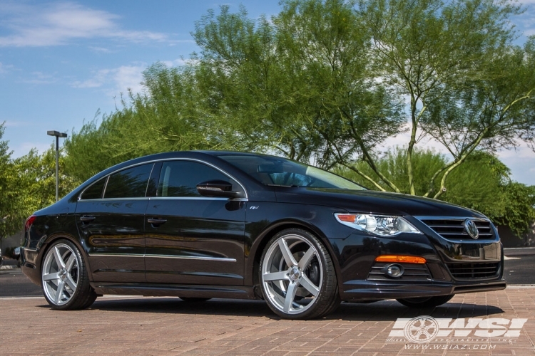 2012 Volkswagen CC with 20" Vossen CV3-R in Silver Metallic wheels