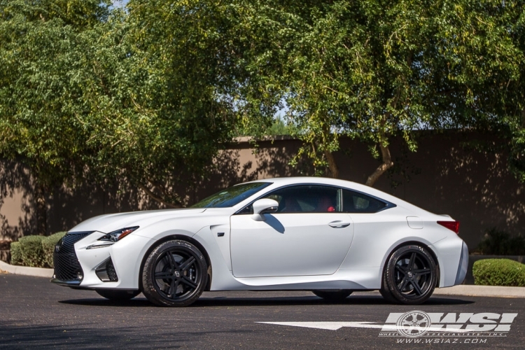 2015 Lexus RC with 19" TSW Mirabeau (2PC) in Matte Black (Multi-Piece) wheels