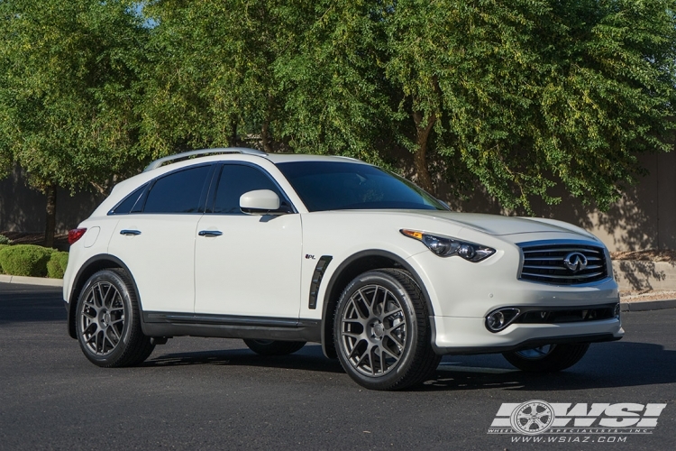 2012 Infiniti FX50 with 21" TSW Nurburgring (RF) in Gunmetal (Rotary Forged) wheels