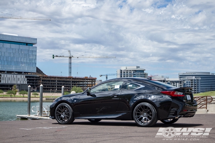 2015 Lexus RC with 20" RSR R801 (FF) in Graphite wheels