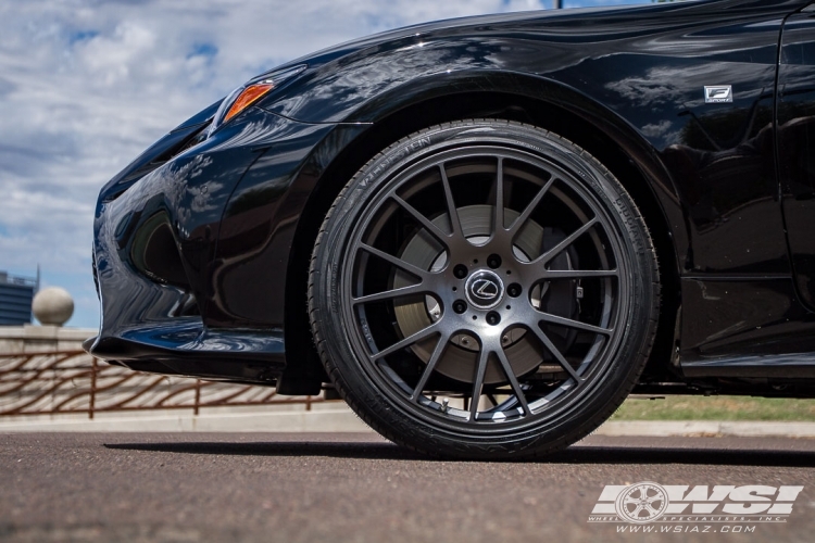 2015 Lexus RC with 20" RSR R801 (FF) in Graphite wheels