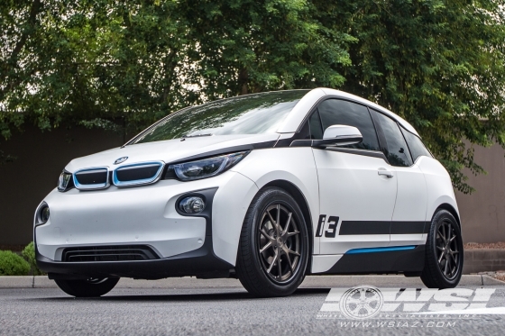 2015 BMW i3 with 19" RSV Forged RSF1 in Gunmetal wheels