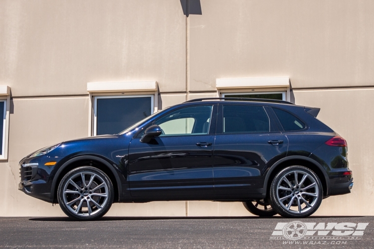 2015 Porsche Cayenne with 22" BBS SV in Titanium wheels