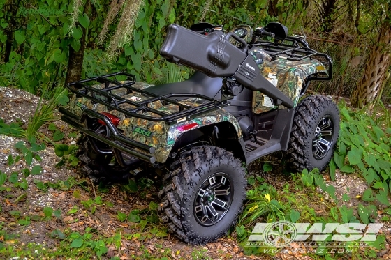 2014 Arctic Cat 700BDL with 14" Remington Off Road Hollow-Point ATV in Satin Black (Machined Face) wheels
