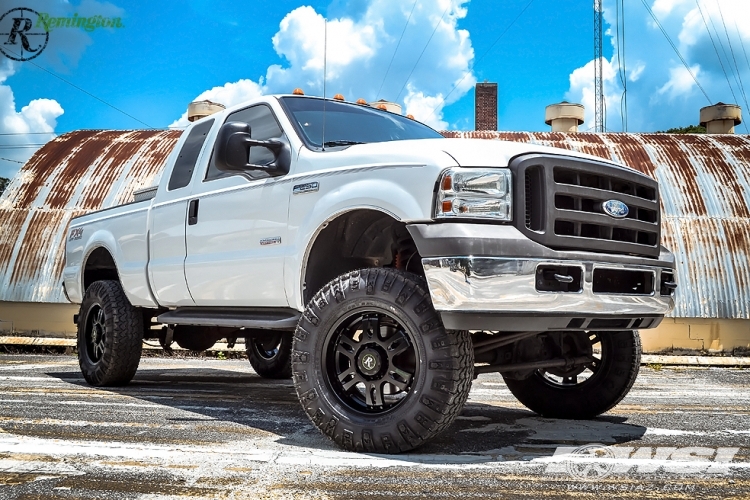 2005 Ford F-250 with 20" Remington Off Road Trophy in Satin Black wheels