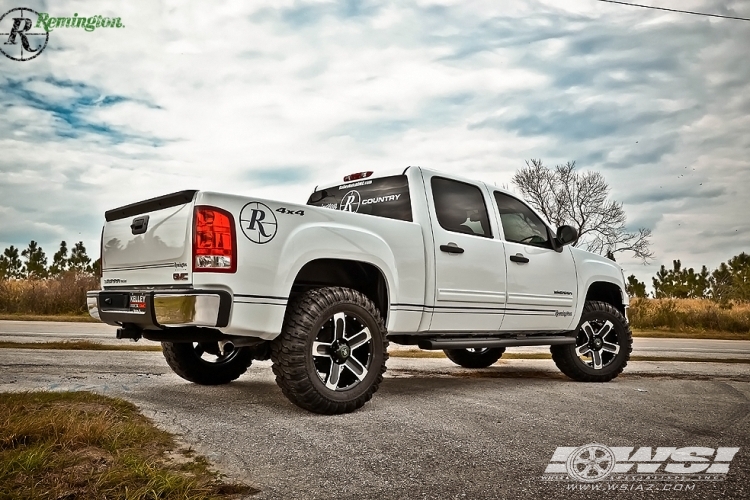  GMC Sierra 1500 with 20" Remington Off Road High-Country in Satin Black (Machined Face) wheels