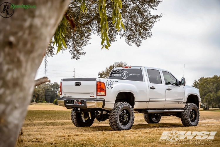  GMC Sierra 1500 with 20" Remington Off Road Trophy in Satin Black wheels