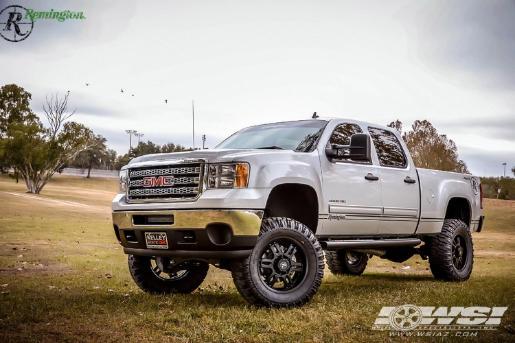  GMC Sierra 1500 with 20" Remington Off Road Trophy in Satin Black wheels