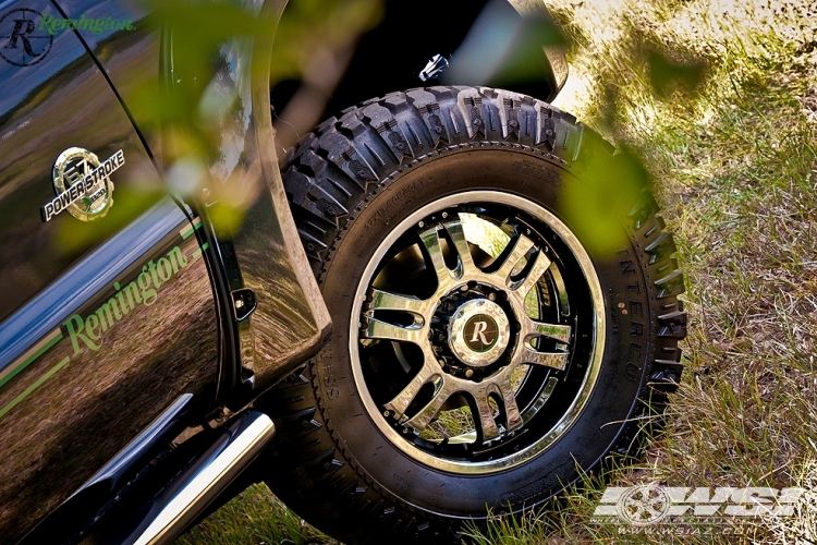  Ford F-350 with 20" Remington Off Road Trophy in PVD Chrome wheels