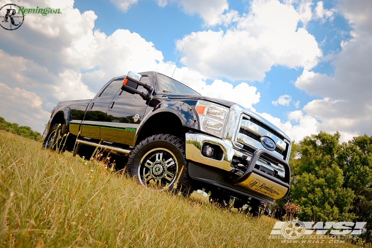  Ford F-350 with 20" Remington Off Road Trophy in PVD Chrome wheels
