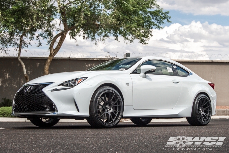 2015 Lexus RC with 20" RSR R801 (FF) in Graphite wheels