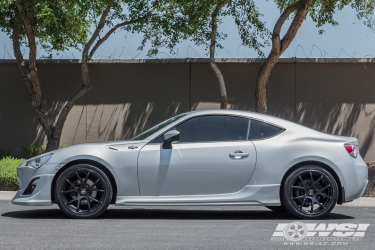 2013 Scion FR-S with 18" Enkei M52 in Matte Black wheels