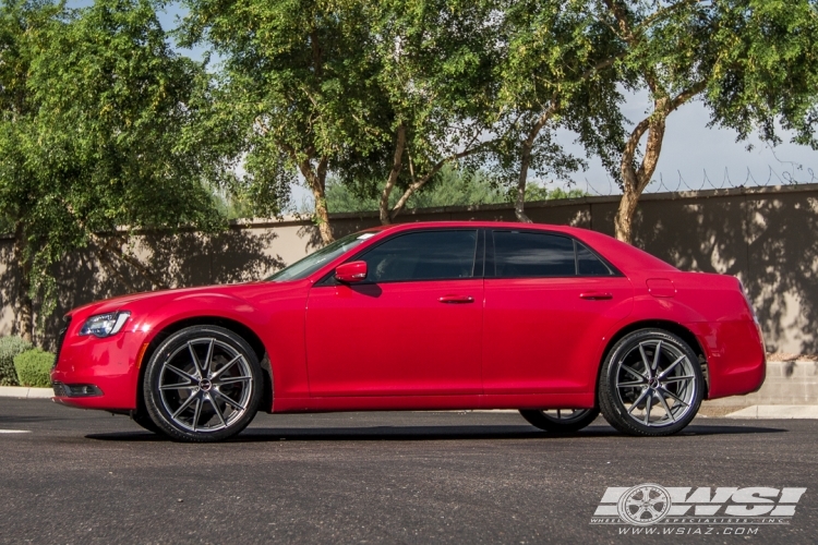 2015 Chrysler 300C with 22" Gianelle Davalu in Silver (Black Anodized face) wheels