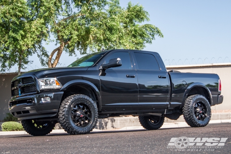 2014 Ram Pickup with 20" Koko Solid Off Road Force in Gloss Black wheels