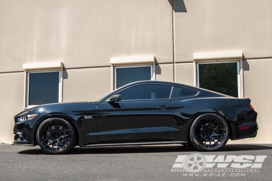 2015 Ford Mustang with 20" Avant Garde M590 in Machined Silver wheels
