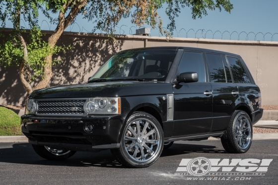 2010 Land Rover Range Rover with 22" Heavy Hitters HH10 in Chrome wheels