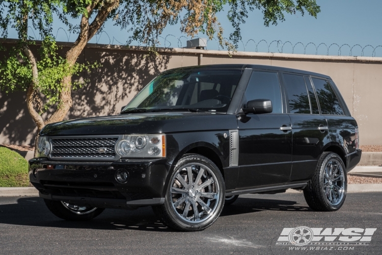 2010 Land Rover Range Rover with 22" Heavy Hitters HH10 in Chrome wheels