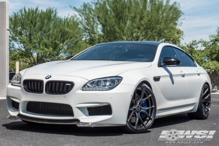 2014 BMW M6 with 21" Vorsteiner V-FF 103 in Graphite (Carbon Graphite) wheels