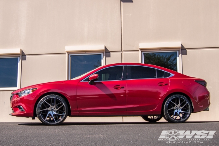 2014 Mazda Mazda6 with 20" RSR R702 in Black Machined wheels