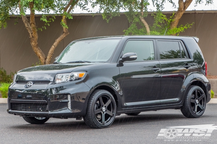 2015 Scion xB with 18" TSW Tanaka in Matte Black (Rotary Forged) wheels
