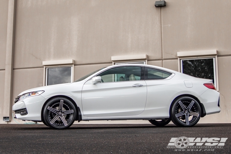 2016 Honda Accord with 20" Giovanna Dublin-5 in Black Machined wheels