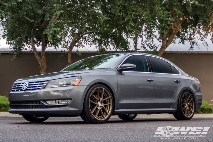 2012 Volkswagen Passat with 20" Gianelle Monaco in Bronze wheels