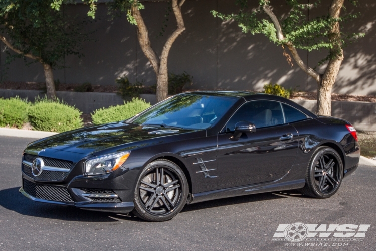 2015 Mercedes-Benz SL-Class with 19" Mandrus Simplex (2PC) in Matte Black wheels