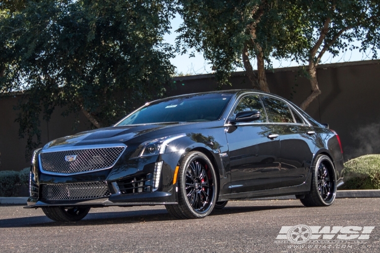 2016 Cadillac CTS with 20" TSW Monaco (2PC) in Matte Black (Multi-Piece) wheels