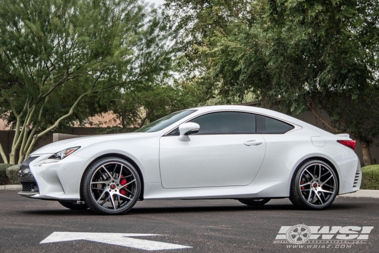2015 Lexus RC with 20" RSR R702 in Black Machined wheels