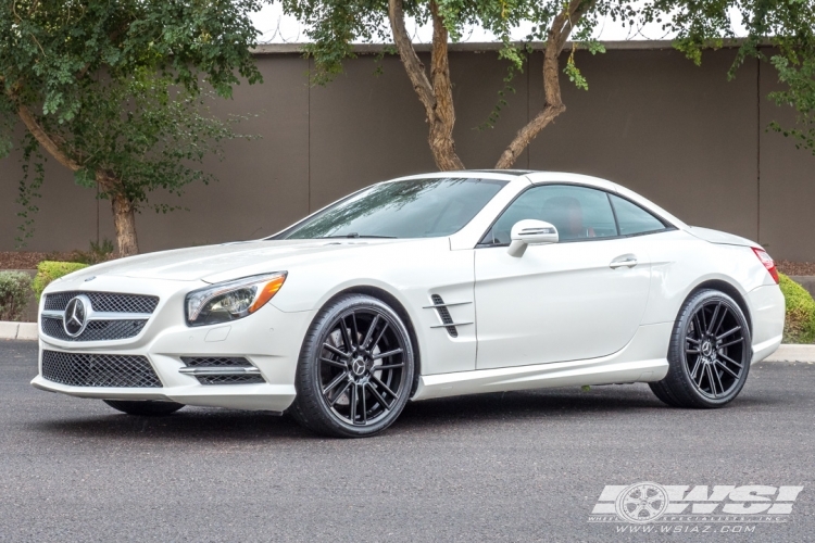 2015 Mercedes-Benz SL-Class with 20" Koko Kuture Massa-7 in Satin Black wheels