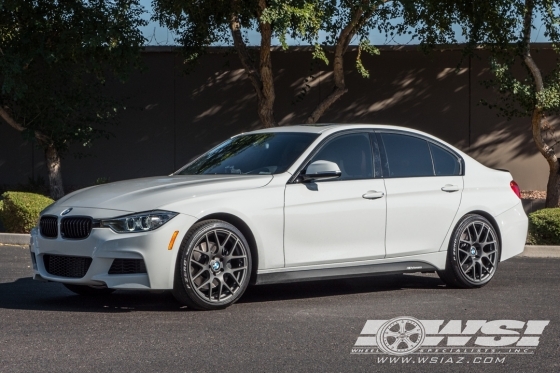 2014 BMW 3-Series with 19" TSW Nurburgring (RF) in Gunmetal (Rotary Forged) wheels