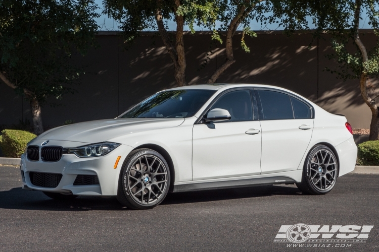 2014 BMW 3-Series with 19" TSW Nurburgring (RF) in Gunmetal (Rotary Forged) wheels