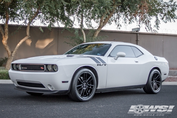 2013 Dodge Challenger with 20" Koko Kuture Massa-7 in Satin Black wheels