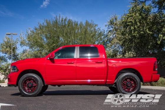 2015 Ram Pickup with 20" RBP - Rolling Big Power 86R Tactical in Gloss Black (CNC Accents) wheels