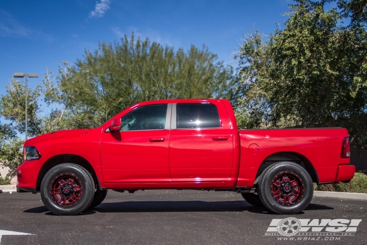 2015 Ram Pickup with 20" RBP - Rolling Big Power 86R Tactical in Gloss Black (CNC Accents) wheels