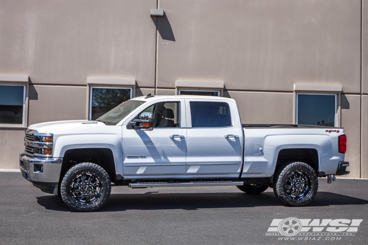 2015 Chevrolet Silverado 2500HD with 20" SOTA Off Road S.C.A.R. 8 in Black Milled (Death Metal) wheels